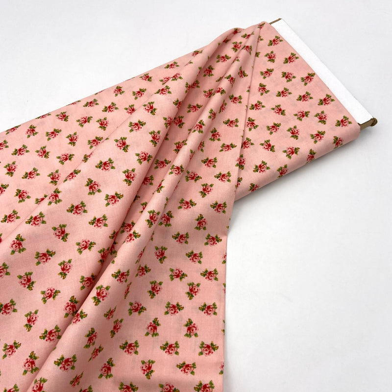 Delicate Roses Pink | Sweet Beginnings | Quilting Cotton