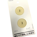 3/4" Lemon Frost | Plastic Buttons | Set of 2