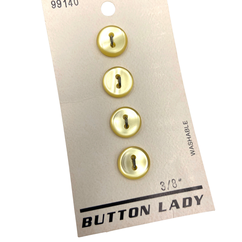 3/8" Margaret | Plastic Buttons | Set of 4