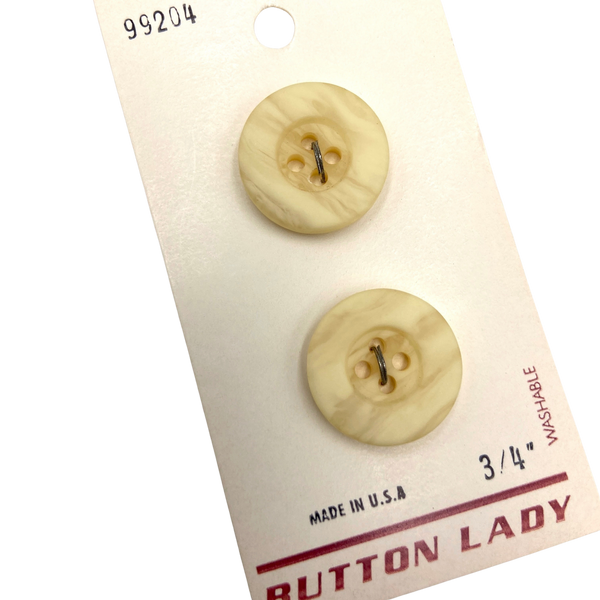 3/4" Andrew | Plastic Buttons | Set of 2