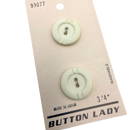 3/4" Ann  | Vintage Plastic Buttons | Set of 2