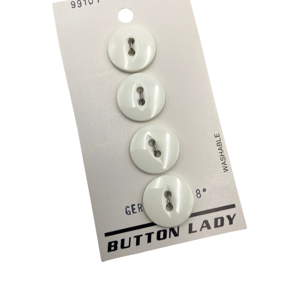 5/8" Teresa  | Vintage Plastic Buttons | Set of 4