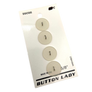 5/8" Frosted | Vintage Plastic Buttons | Set of 4