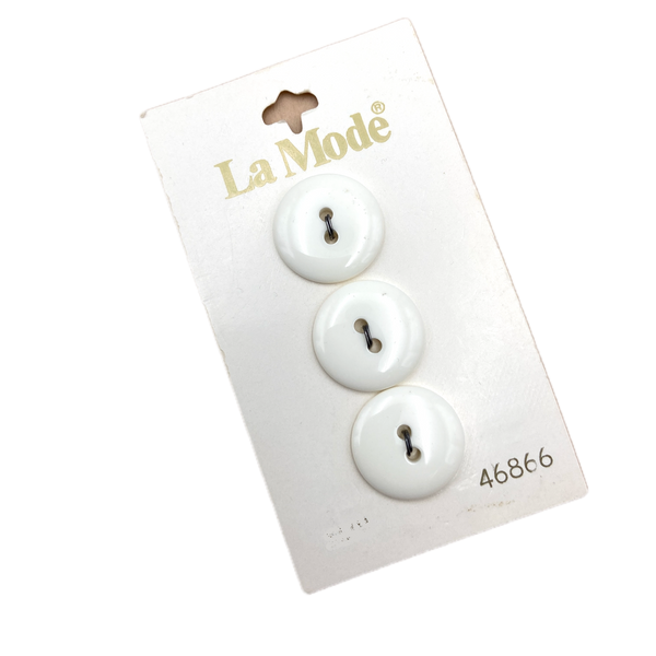 3/4" Grace | Plastic Buttons | Set of 3