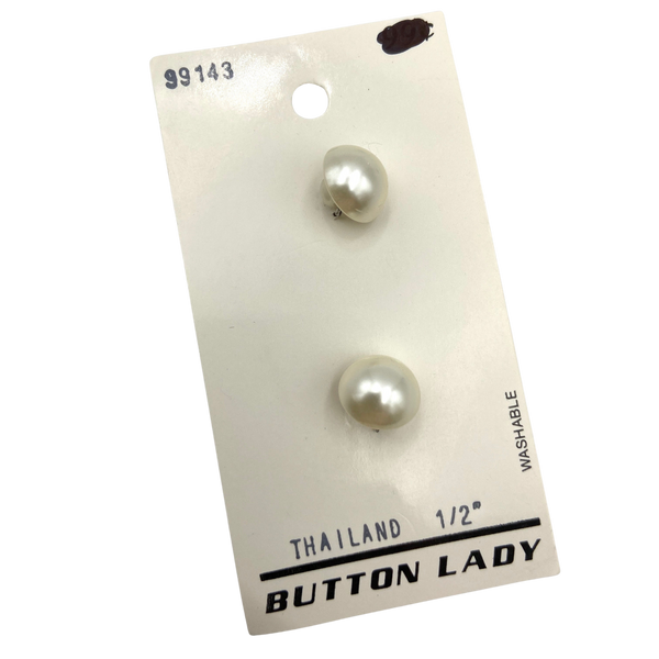 1/2" Ariel | Vintage Plastic Buttons | Set of 2