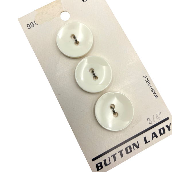 3/4" Cherry | Plastic Buttons | Set of 3