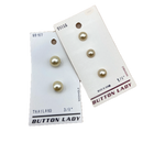 1/4" or 3/8" Pearly | Plastic Buttons | Choose Your Size