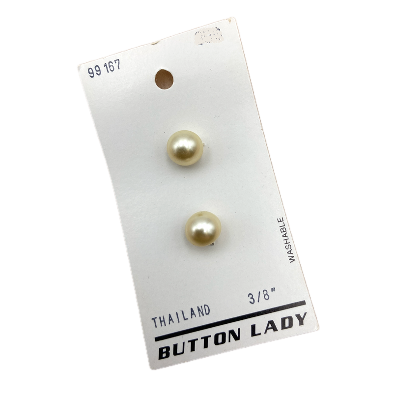 1/4" or 3/8" Pearly | Plastic Buttons | Choose Your Size