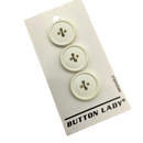 1/2", 3/4" Or 7/8" Blanca  | Vintage Plastic Buttons | Choose Your Size