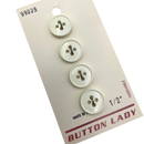 1/2", 3/4" Or 7/8" Blanca  | Vintage Plastic Buttons | Choose Your Size