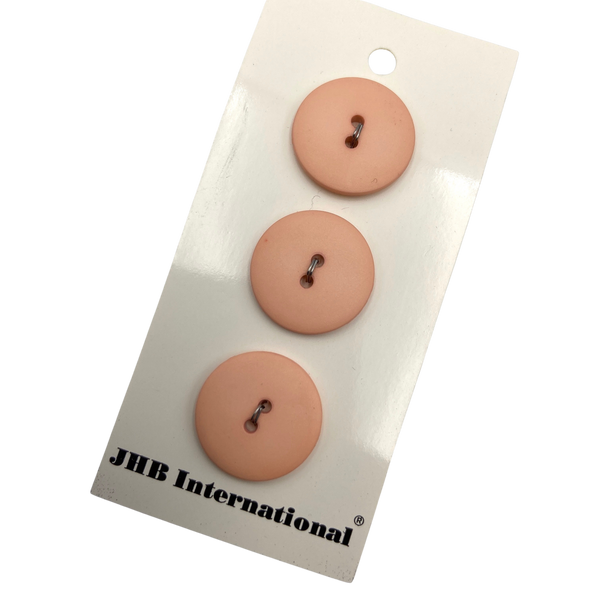 1/2" or 3/4" Peachy | Plastic Buttons | Choose Your Size