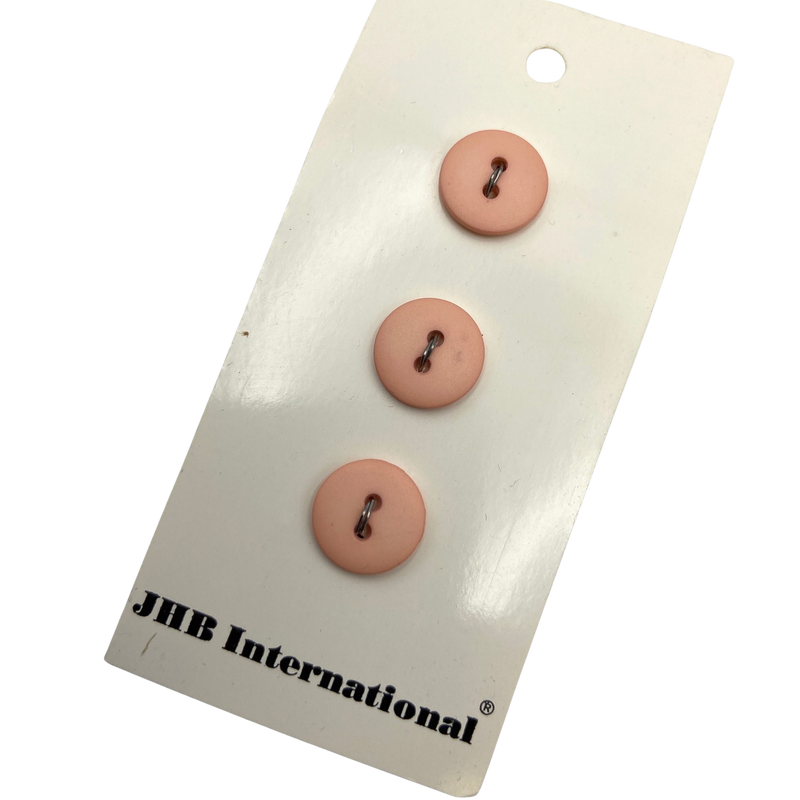 1/2" or 3/4" Peachy | Plastic Buttons | Choose Your Size