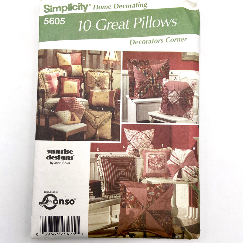 Simplicity 5605 | 10 Great Pillows