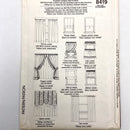 Simplicity 8419 | 10 Windows | Drapery Pattern