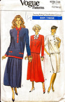 Vogue 7611 Vintage | Misses'/Misses' Petite Top & Skirt | Size 12-16
