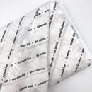 Photo of fabric on a bolt for pattern size reference