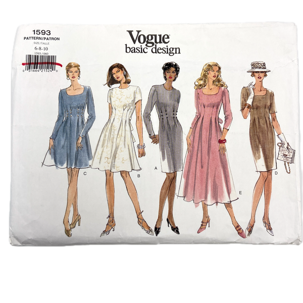 Vogue 1593 | Adult Dress | Size 6-10