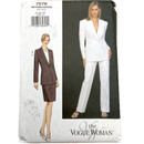 Vogue 7578 | Adult Jacket, Skirt and Pants | Size 14-18
