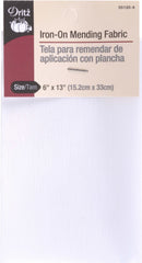 White | Iron-On Mending Fabric | Dritz