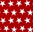 White Stars on Red | Liberty for All Henry Glass & Co. | Quilting Cotton