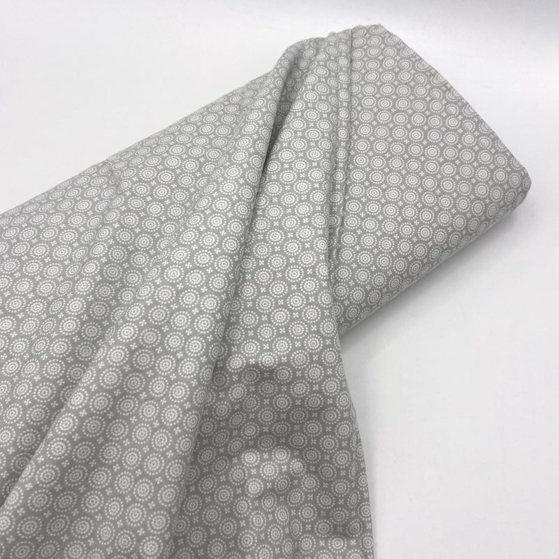 Gray Dots | Cotton Flannel | Wide Back 108"