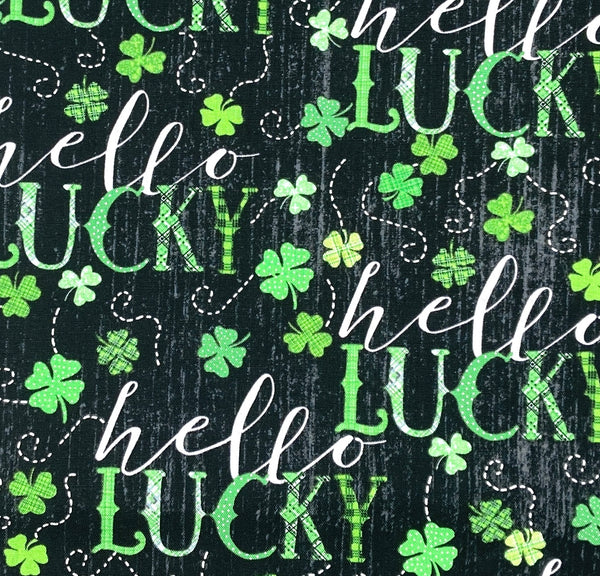 Word Print | Hello Lucky | Quilting Cotton