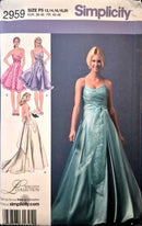 Simplicity Laura Lynn Collection 2959 | Misses'/ Miss Petite Evening Dress in Two Lengths | Choose Your Size