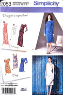 Simplicity 2053 | Misses' Dress in Two Lengths with Bodice Variations | Size 6-14