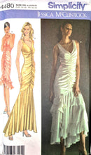 Simplicity Jessica McClintock 4480 | Misses' Bias Evening Dress in Two Lengths | Size 4-12