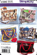 Simplicity 2386 | Laptop Totes in Two Sizes | One Size