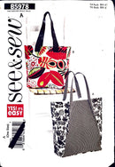 See & Sew B5978 | Two Lined Bags | One Size