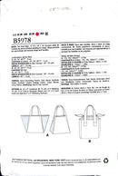 See & Sew B5978 | Two Lined Bags | One Size