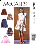 McCall's M7439 | Misses' Skirts and Belt | Size 6-14