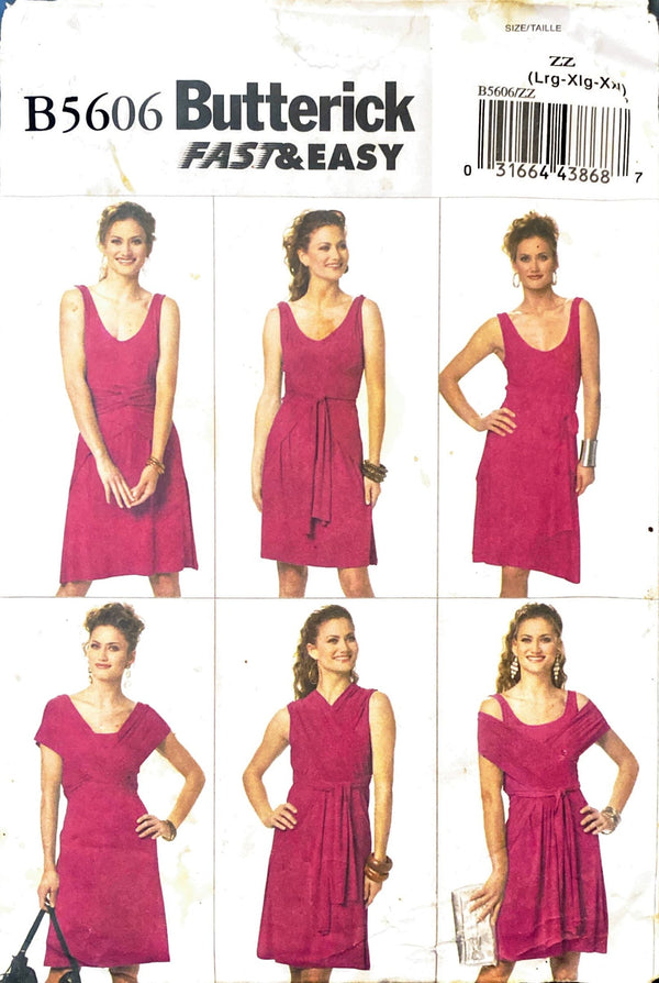 Butterick B5606 | Misses' Dress | Size LG - XXL