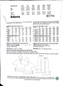 Butterick Fast & Easy B5791 ©️2012 | Misses' Top, Tunic, & Pants | Size XS-M