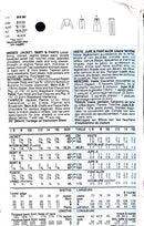 Butterick 3502 | Misses' Jacket, Skirt, & Pants | Size 12-16