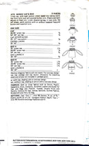 Vintage Butterick 3779 | Misses' Cap & Bag | One Size