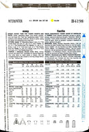 Butterick B4198 | Misses' Jacket, Tank Top, T-Shirt, Shorts, & Pants | Size XS-M