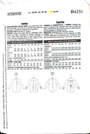 Butterick B4231 | Misses'/Misses' Petite Shirt | Size 14-18