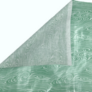 Mint Glamp Camp Wood Grain | PUL Fabric | Polyurethane Laminate | Laminated on the FRONT