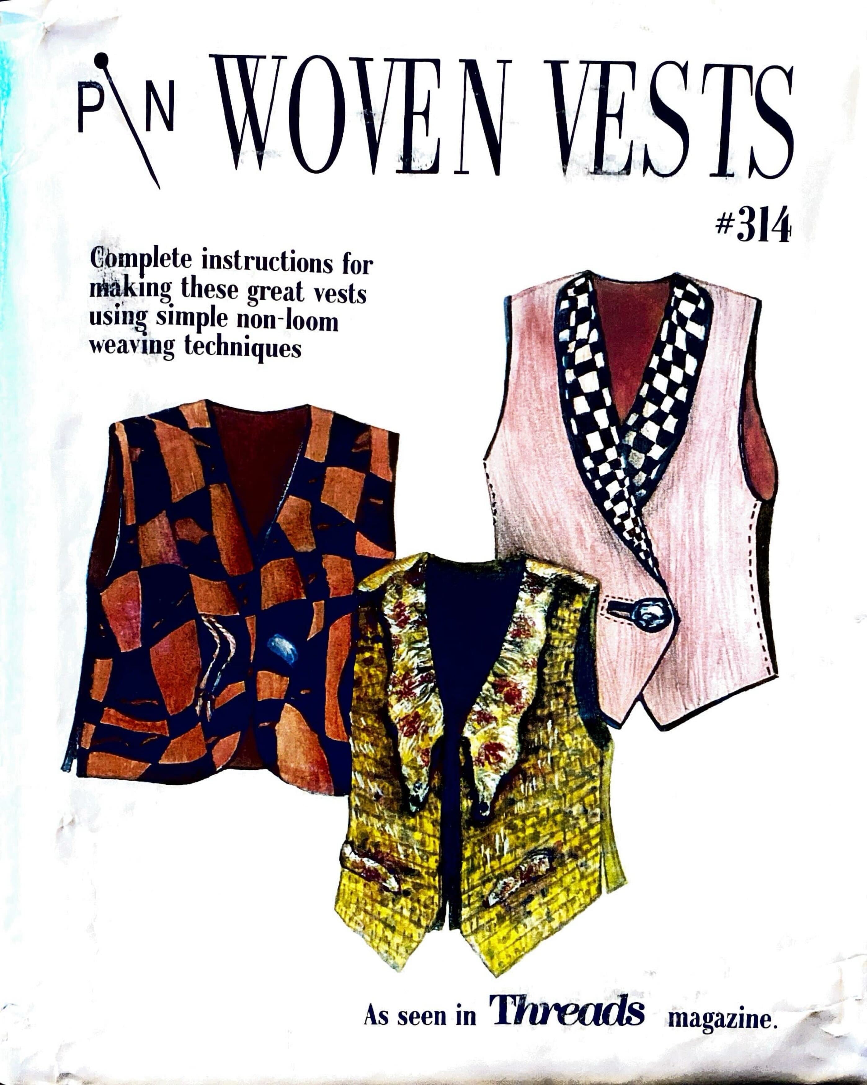 Design & Sew Patterns PIN 314 | Adult's Woven Vests | Size 4-22