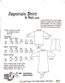 Design & Sew Patterns 310 | Adult's Japonais Shirt & Vest | Size 4-22
