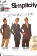 Simplicity 7906 | Misses' Jacket | Size 12-16
