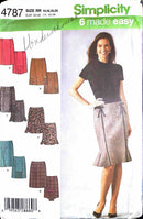 Simplicity 4787 | Misses' Skirt with Variations | Size 14-20