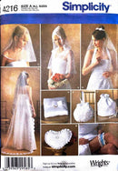 Simplicity 4216 | Misses' Bridal Accessories and Capelet in Three Sizes | Size Sm-Lg