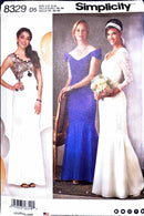 Simplicity 8329 | Misses' Dress with Fabric and Sleeve Variations | Size 4-12