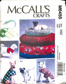 McCall's Crafts M6455 | Dog Bed in Three Sizes, Leash, Case, Harness Vest & Coat | One Size