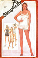 *Vintage* Simplicity 9859 | Misses' Slips in Two Lengths, Teddy, Camisole, and Pants | Size 10