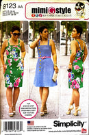 Simplicity Mimi G Style 8123 | Misses'/Women's Dress with Skirt Variations | Size 10-18