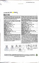 Butterick Retro '57 B6336 | 18" Retro Doll Clothes | Craft Pattern